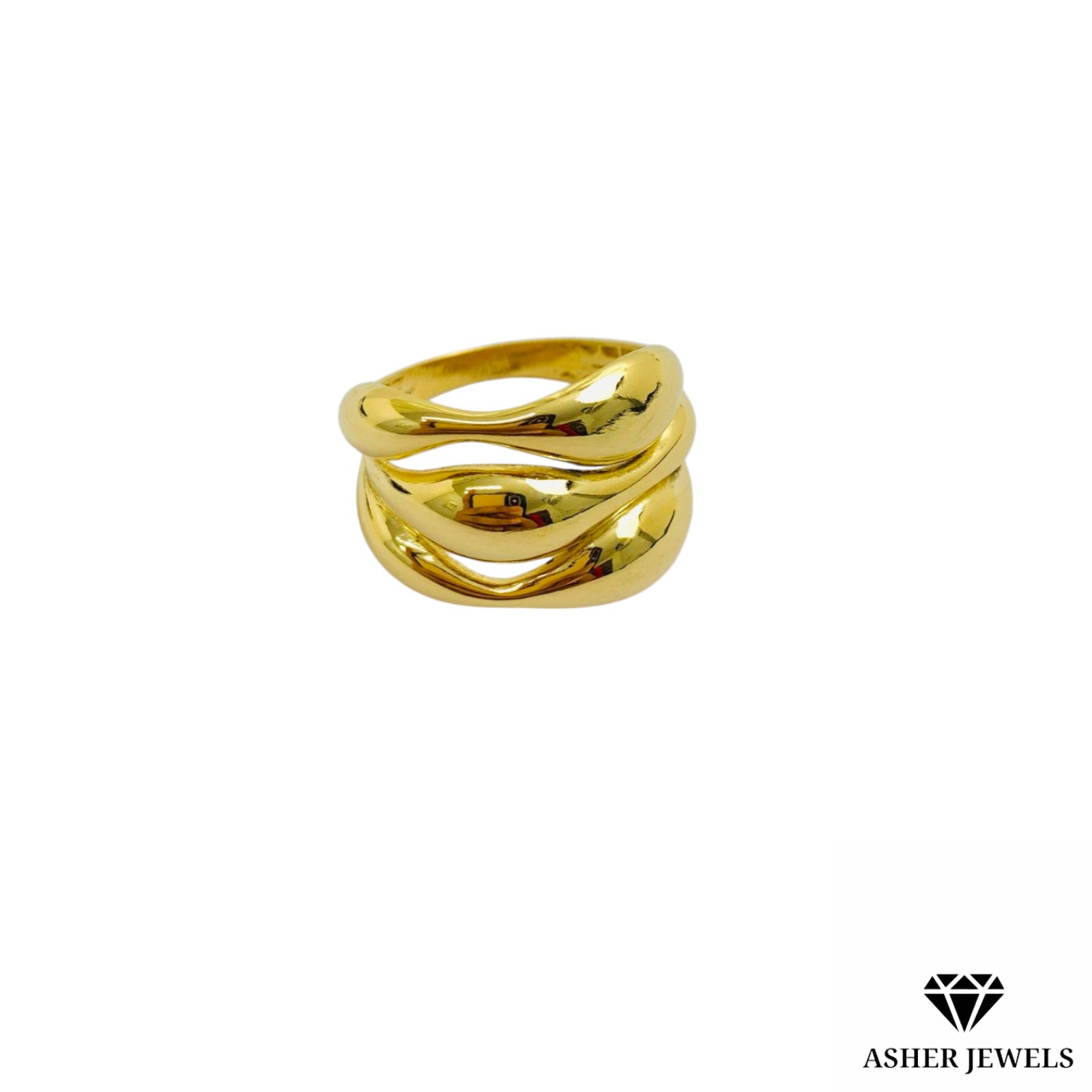 Riged Waves Ring 7.5''